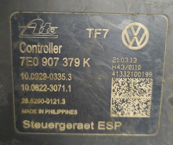 7E0907379K Блок АБС купить Каменское
