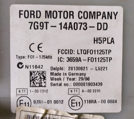 FORD 7G9T14A073DD в наличии Черкассы