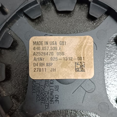 VAG 4H0857536E Стекло правого зеркала заднего вида в наличии Винница
