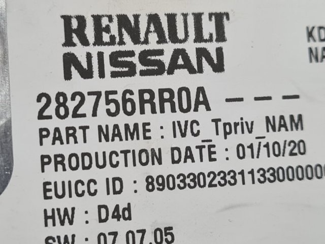 NISSAN 282756RR0A в наличии Чернигов