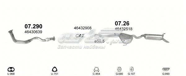 07290 POLMOSTROW Приёмная труба купить в Житомир