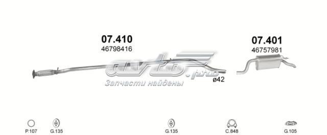 Выхлопная труба 07410 POLMOSTROW