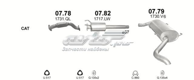 0779 Глушитель задний купить Ровно