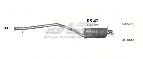 Глушитель, центральная часть 0842 POLMOSTROW