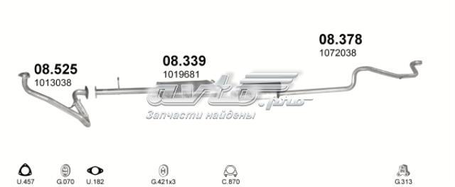Трубы приемные (штаны) 08525 POLMOSTROW