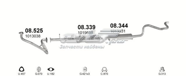 08525 POLMOSTROW Труба приемная (штаны) глушителя передняя купить в Павлоград