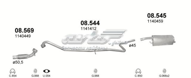 08544 POLMOSTROW Передняя часть глушителя купить в Николаев