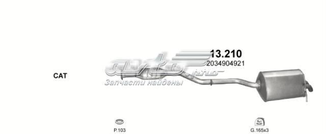 13210 POLMOSTROW Глушитель, центральная и задняя часть купить в Чернигов