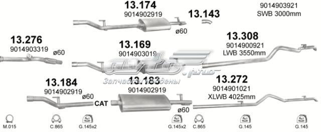 POLMOSTROW 13276 Глушитель, передняя часть в наличии Чернигов