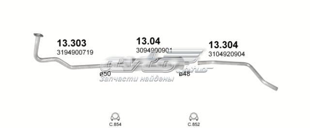 Выхлопная труба 13304 POLMOSTROW