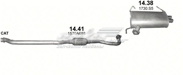 POLMOSTROW 1441 Глушитель, центральная часть в наличии Чернигов