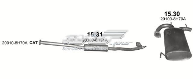 POLMOSTROW 1531 Глушитель, центральная часть в наличии Каменское