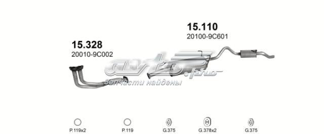 Трубы приемные (штаны) 15328 POLMOSTROW