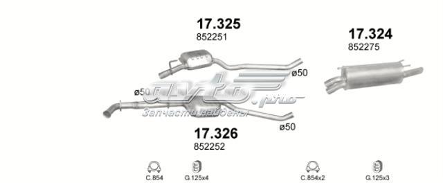 Выхлопная труба 17324 POLMOSTROW