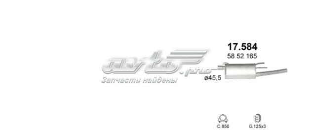 POLMOSTROW 17584 Глушитель задний в наличии Кривой Рог