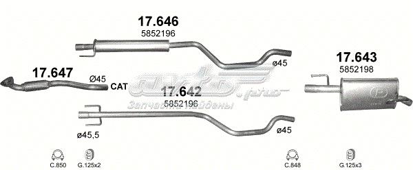 Глушитель  17643 POLMOSTROW