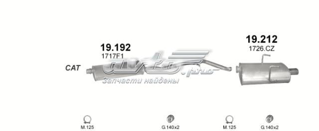 19212 POLMOSTROW Глушитель, задняя часть купить в Запорожье