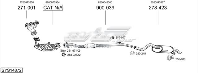 21275 POLMOSTROW Глушитель, задняя часть купить в Ирпень