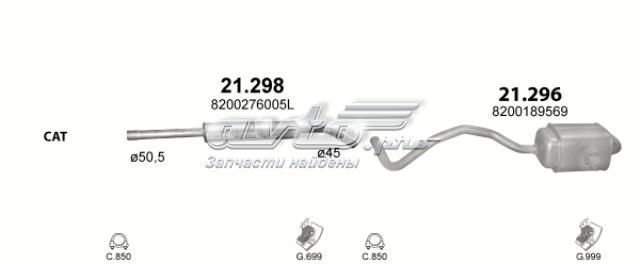POLMOSTROW 21298 Центральная часть глушителя в наличии Чернигов