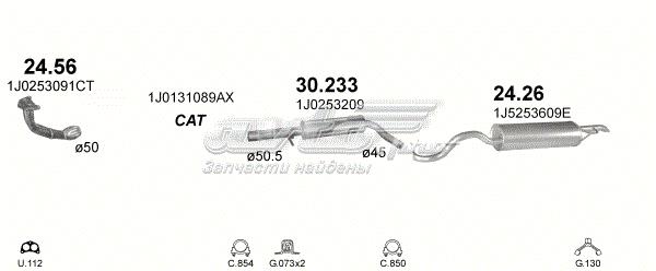 Выхлопная труба 30233 POLMOSTROW