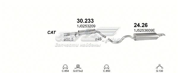 POLMOSTROW 30233 Глушитель, центральная часть в наличии Хмельницкий