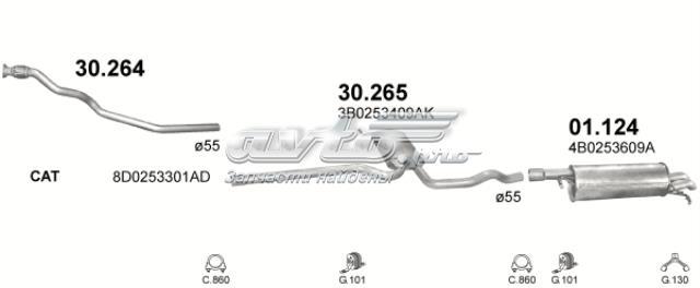 30265 POLMOSTROW Центральная часть глушителя купить в Киев