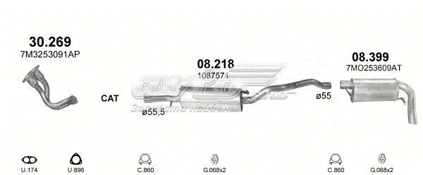 POLMOSTROW 30269 Глушитель, передняя часть в наличии Чернигов