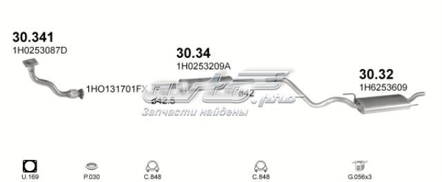POLMOSTROW 3032 Глушитель, задняя часть в наличии Черновцы
