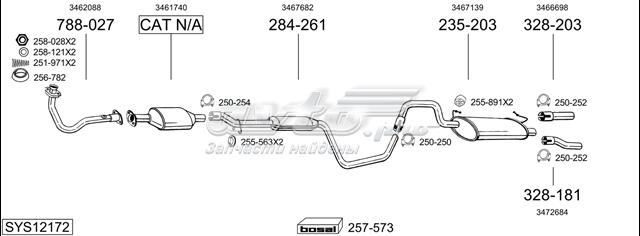 POLMOSTROW 3152 Глушитель задний в наличии Львов
