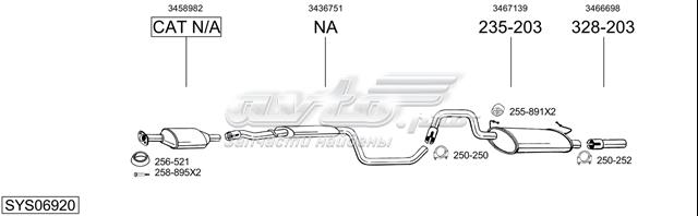 3152 Глушитель задний купить Сумы