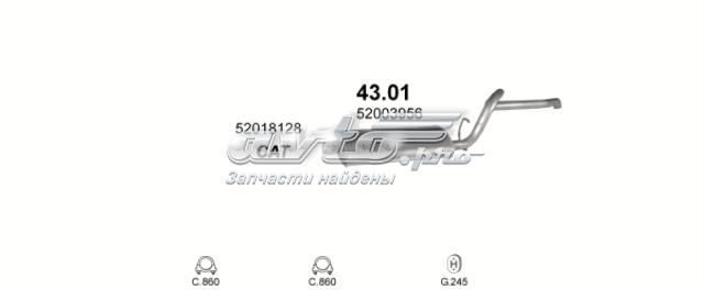 4301 POLMOSTROW Глушитель, задняя часть купить в Ужгород