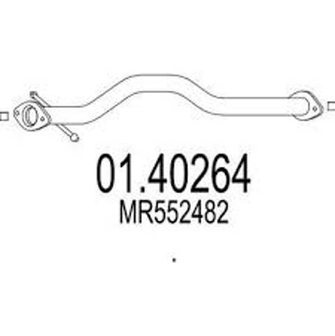 Выхлопная труба MR552482 MITSUBISHI