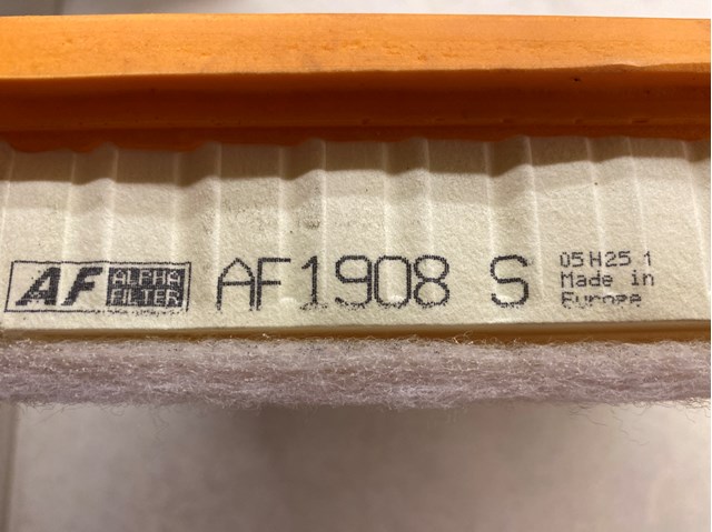 ALPHA FILTER AF1908S Фильтр воздушный в наличии Запорожье
