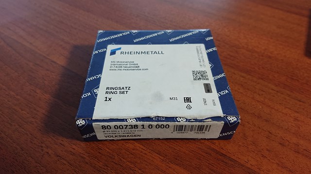 800073810000 KOLBENSCHMIDT Комплект поршневых колец на 1 цилиндр, стандарт купить в Черкассы