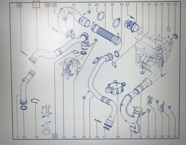 Патрубок интеркуллера 144603877R RENAULT