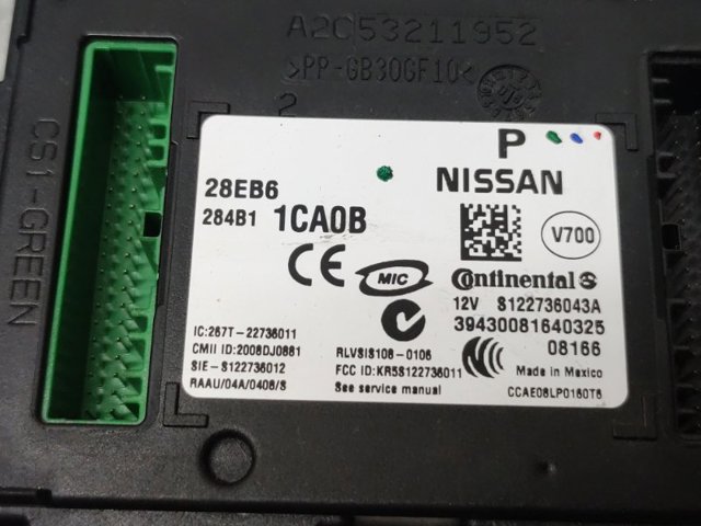 284B11CA0B NISSAN Блок комфорта купить в Ужгород