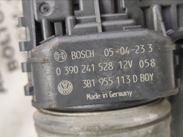 3B1955113D VAG Мотор стеклоочистителя лобового стекла купить в Каменское