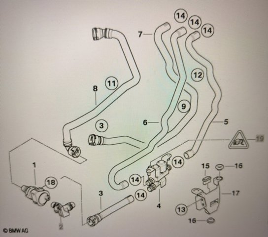 Дополнительная электро помпа 64119197085 BMW