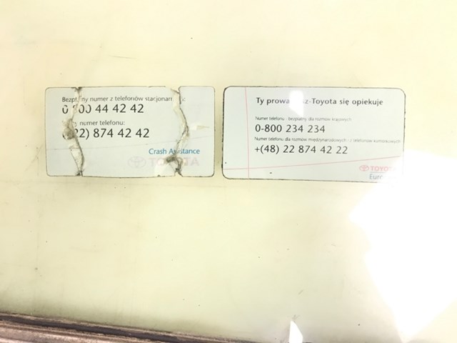 6810242120 TOYOTA Стекло двери передней левой купить в Ирпень