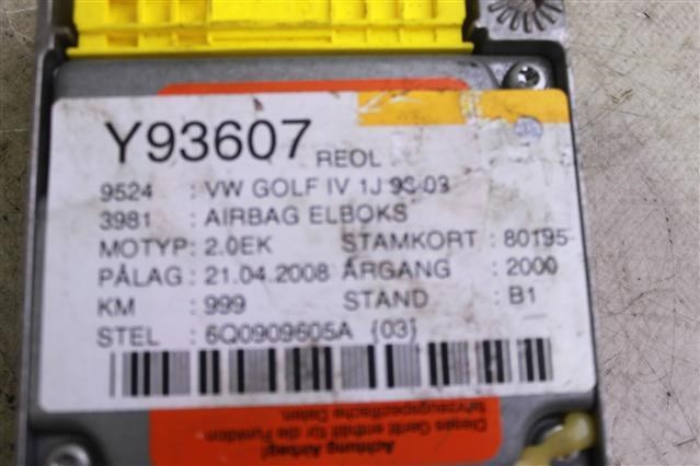 VAG 6Q0909605A Модуль-процессор управления подушкой безопасности (ЭБУ AIRBAG) в наличии Харьков