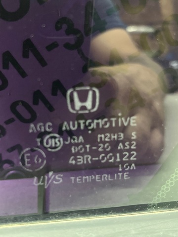 HONDA 73455TL0E00 Стекло-форточка двери задней левой в наличии Сумы
