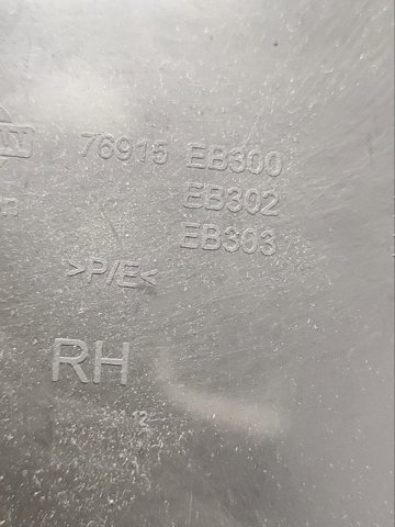 NISSAN 76915EB302 Обшивка стойки кузова внутренняя средняя нижняя правая в наличии Николаев