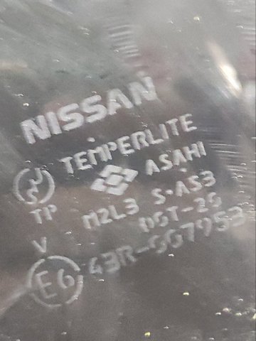 82301JG100 NISSAN Стекло двери задней левой купить в Тернополь