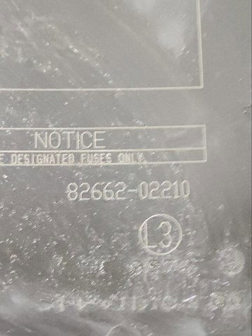 TOYOTA 8266202210 в наличии Одесса