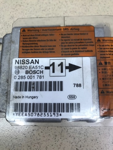 98820EA51C NISSAN Модуль-процессор управления подушкой безопасности (ЭБУ AIRBAG) купить в Украина