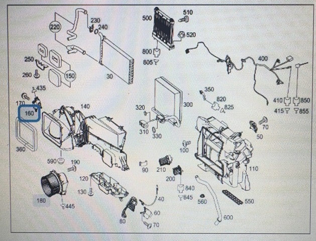 Мотор заслонки рециркуляции воздуха A0008206008 MERCEDES