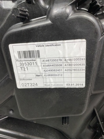 MERCEDES A1667200279 Механизм стеклоподъемника двери передней правой в наличии Хмельницкий