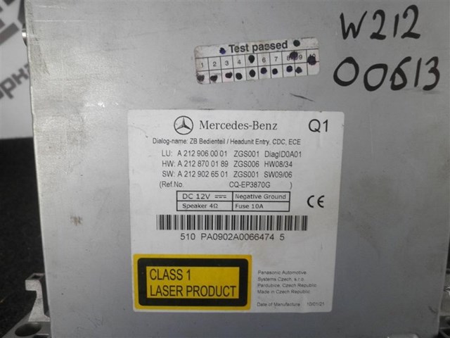 MERCEDES A2129060001 Магнитола в наличии Житомир