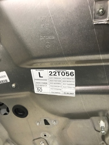 A2217200146 Стеклоподъемник передней левой двери купить Одесса