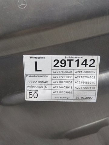 MERCEDES A2217200146 Стеклоподъемник передней левой двери в наличии Николаев
